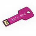 Memory Stick USB 16 GB, forma cheie,  God is Love!